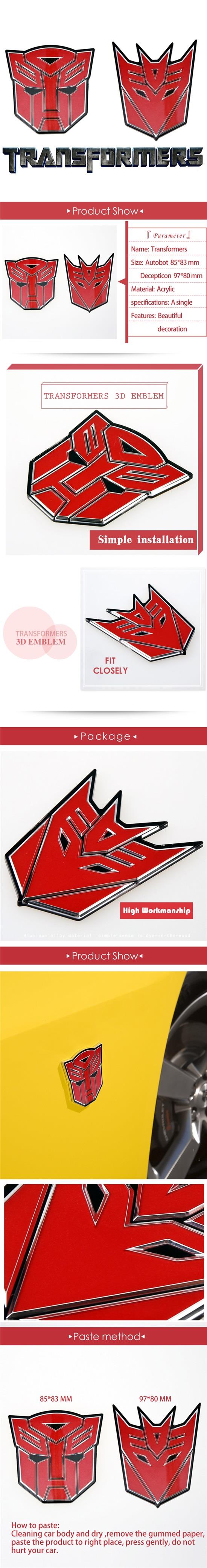 Transformers acrylic badge