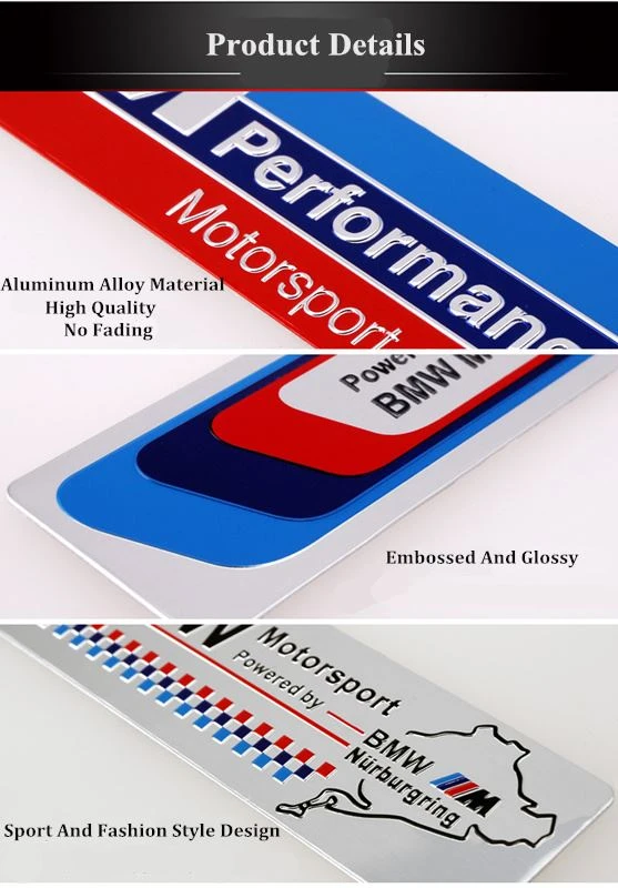 BMW aluminum emblem badge BMW aluminum emblem badge
