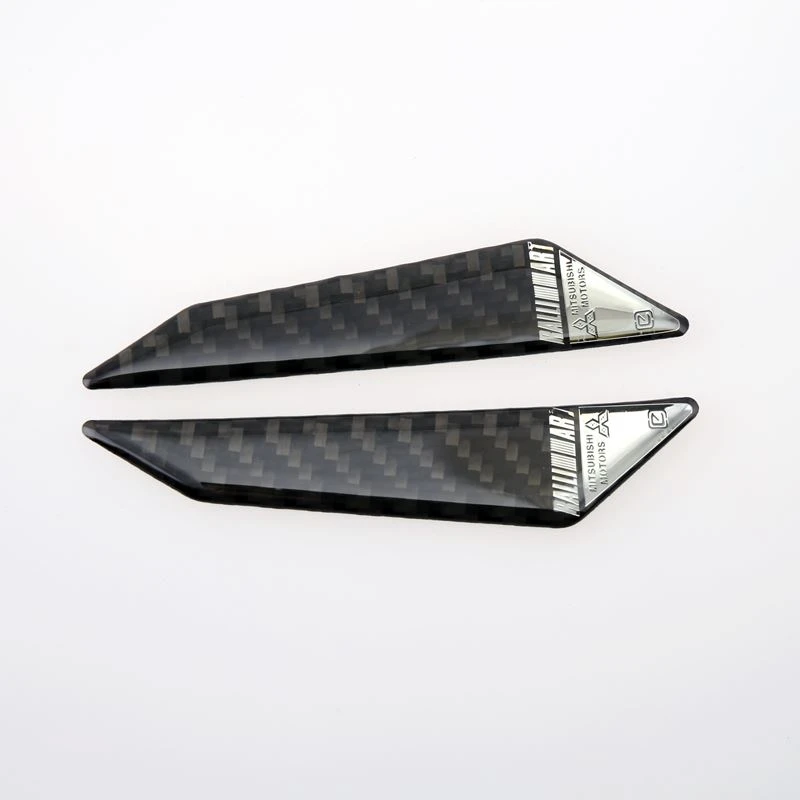 mitsubishi badge carbon fiber