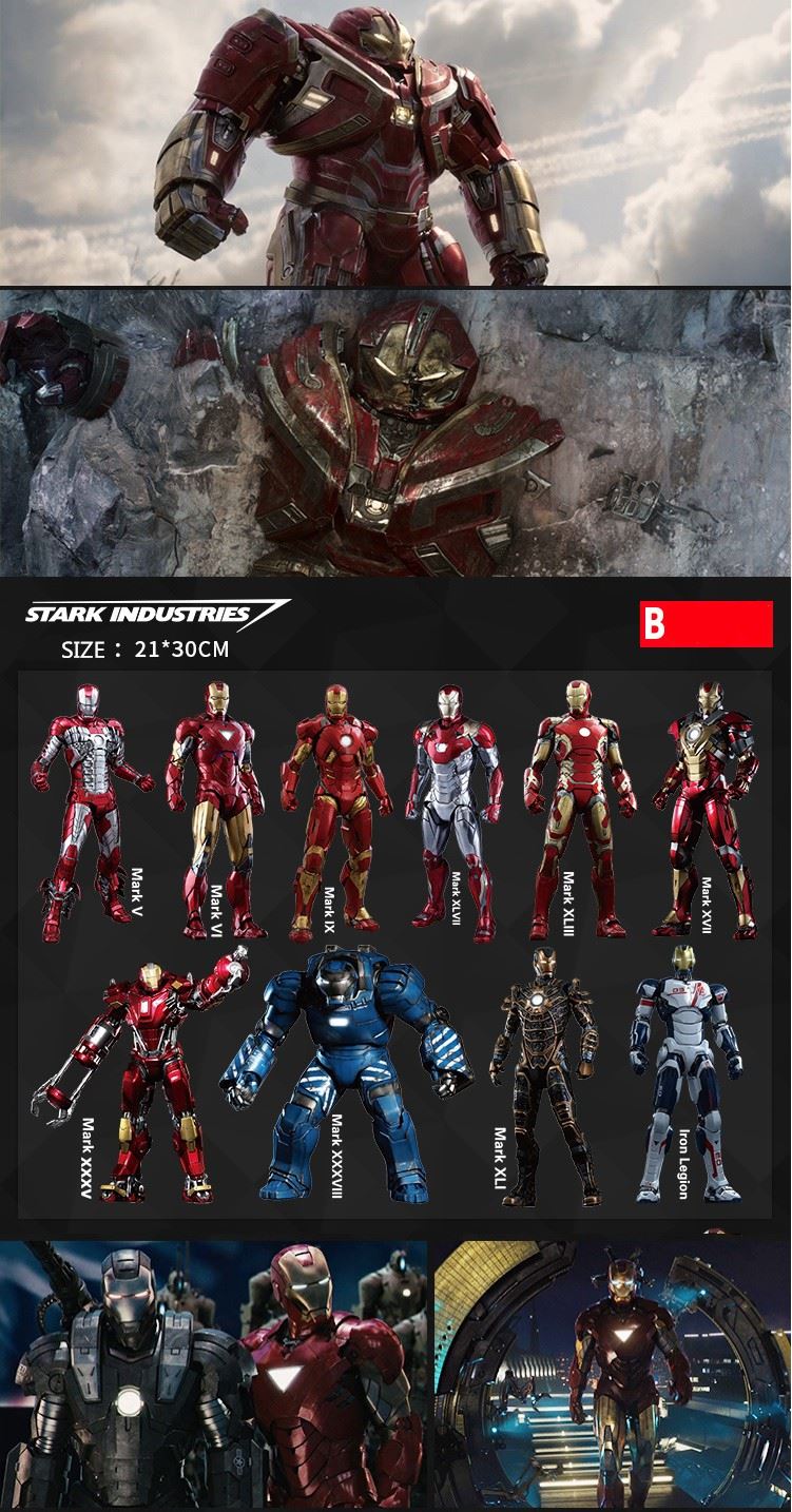 the iron man 3d sticker for kid
