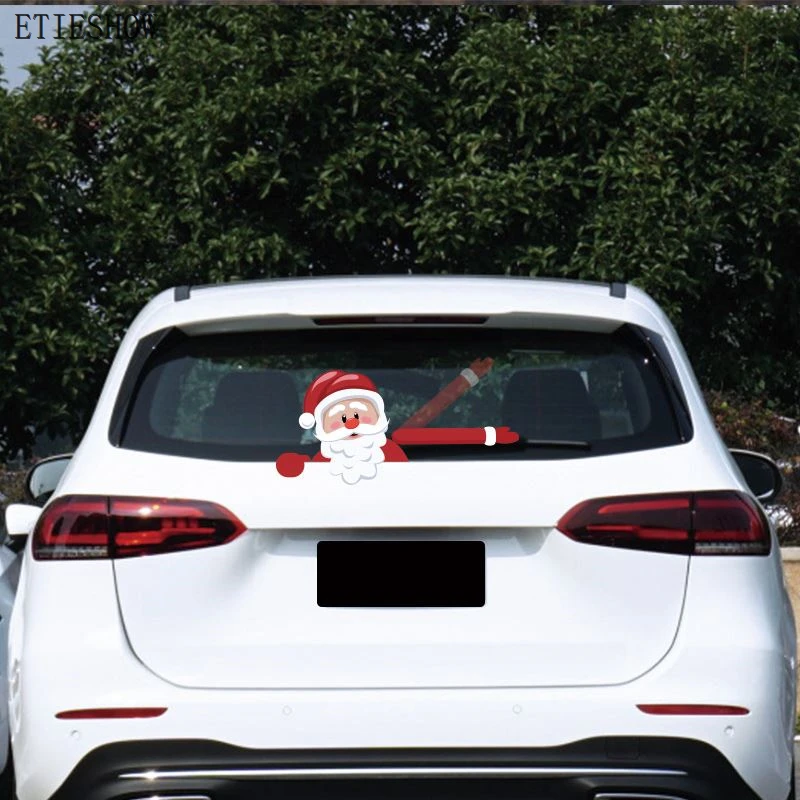 Christmas car rear window wiper sticker
