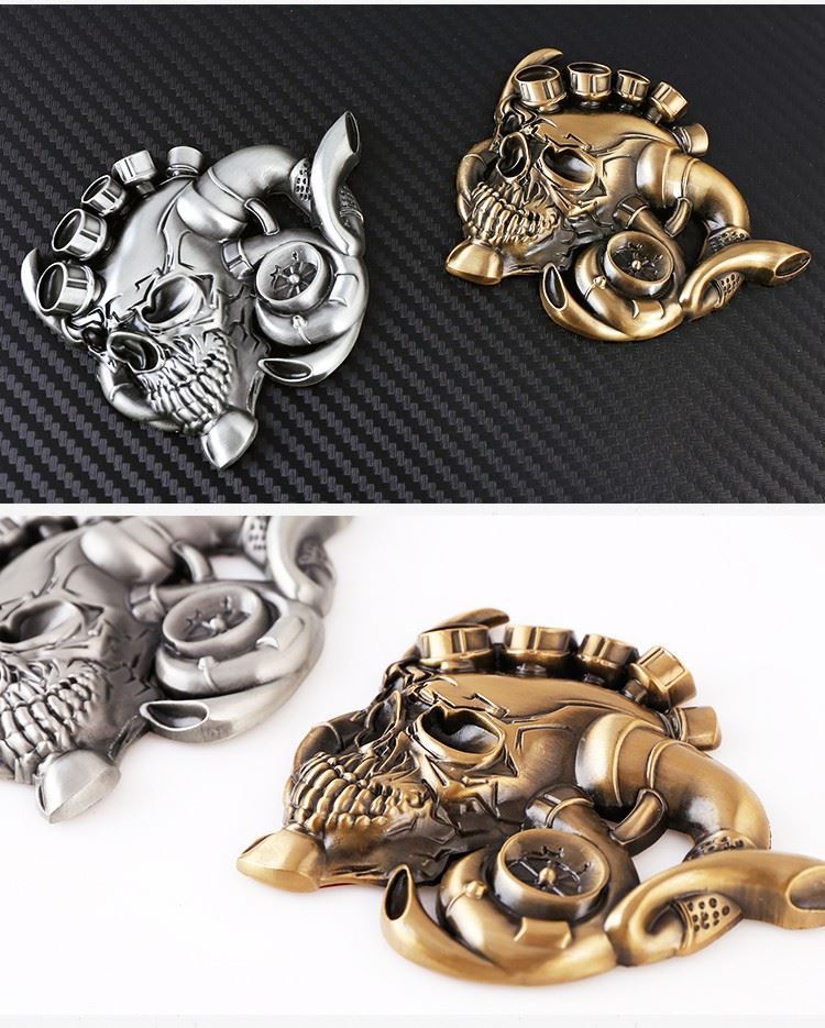 skull car badges