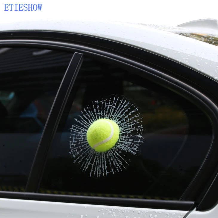Naklejka okna 3D Ball Car