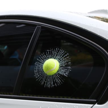 Naklejka okna 3D Ball Car