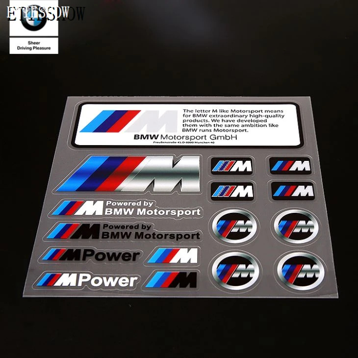 Zestaw naklejek dla BMW
