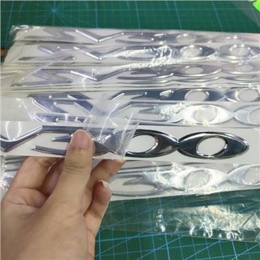 Naklejka 3D Chrome