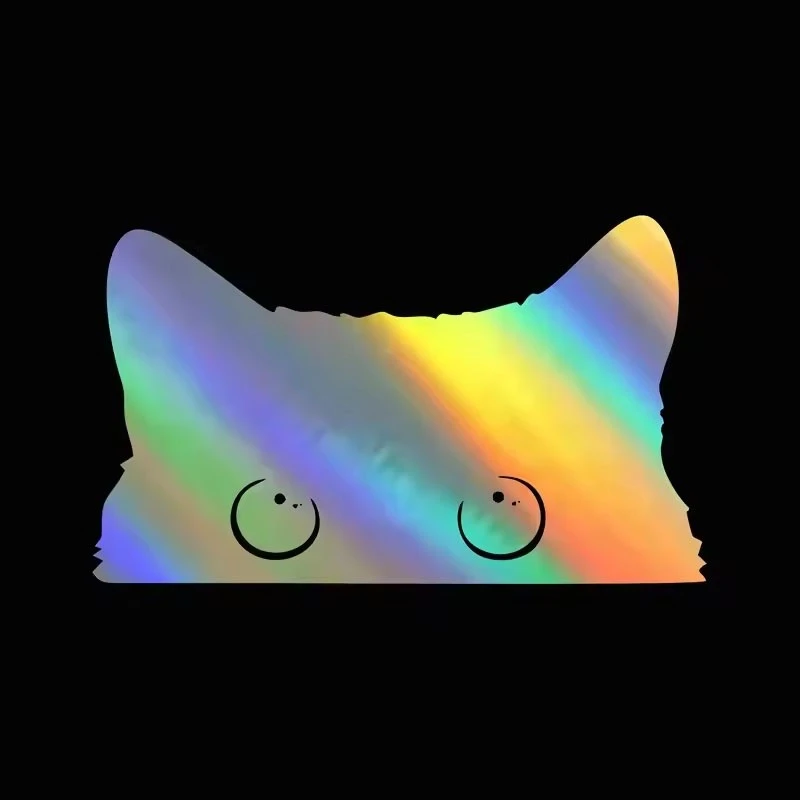 Cute Cat Peeking Sticker For Car Accessories