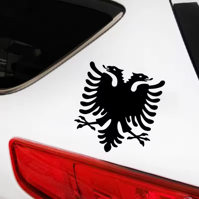 Albanijska naklejka samochodowa z podwójną głową
