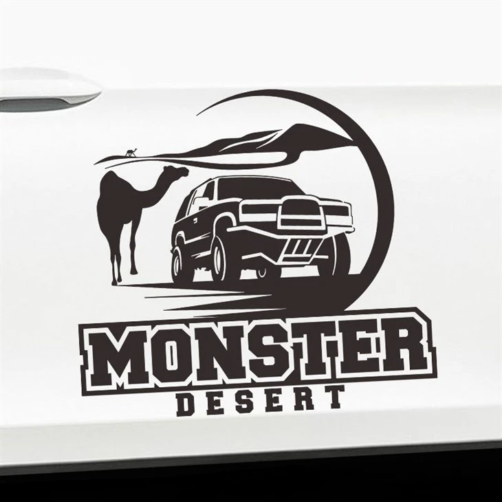 Naklejka na samochód w stylu Desert Cross