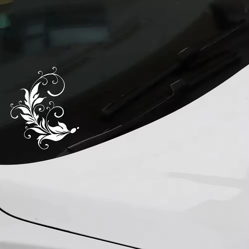 Leaf Swirl Art Window Decals