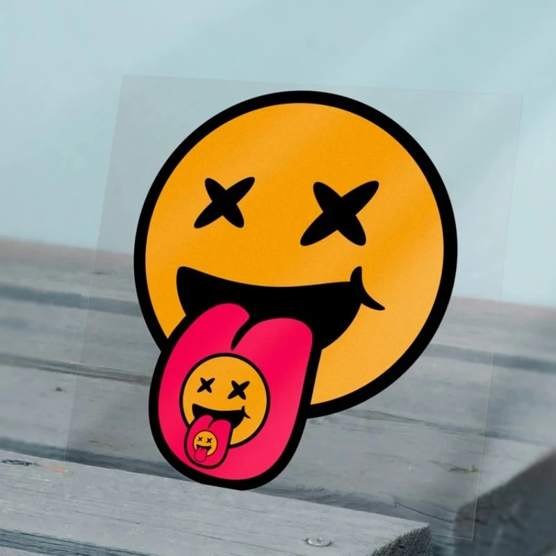 1PC Creative Smiley Face Motorcycle Stickers best