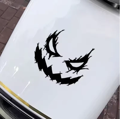 1PC Demon uśmiechnięta naklejka motocyklowa