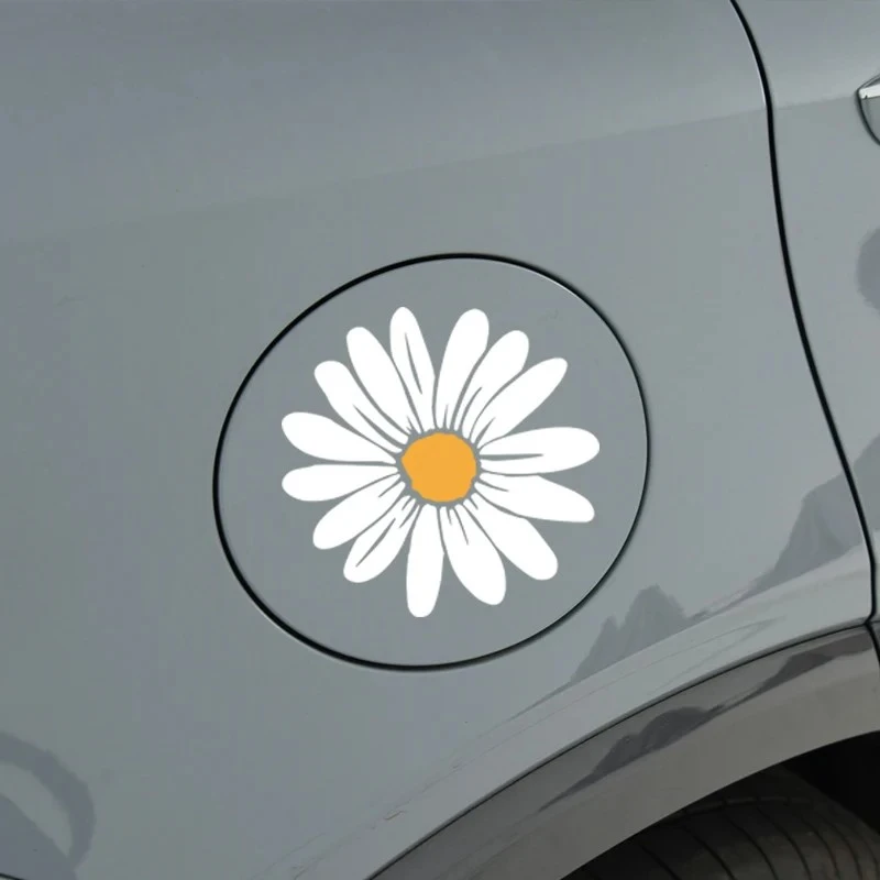 1PC Smiley Flower Motorcycle Naklejka winylowa