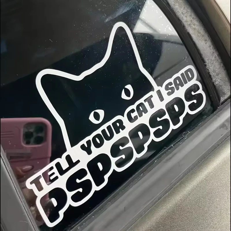 Tell Your Cat Window Sticker