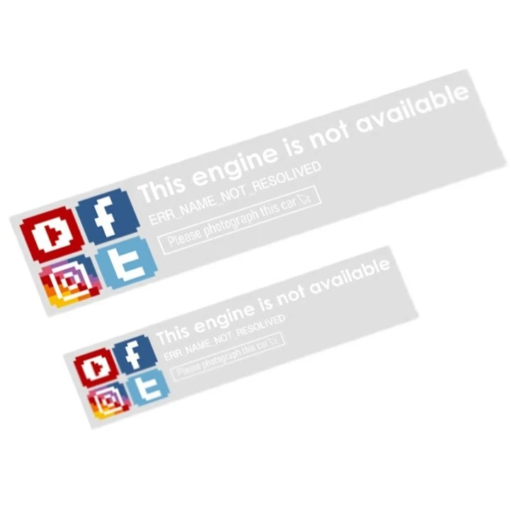 Car Body APP Funny Logo Sticker
