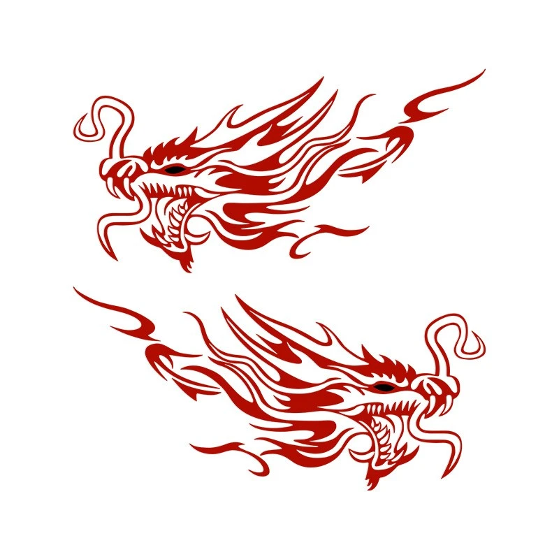 Car Engine Hood Dargon Tatoo Sticker