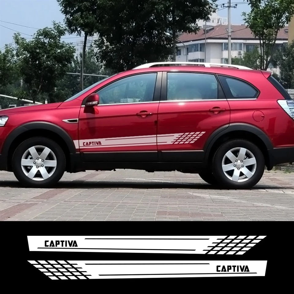 2PCS Drzwi samochodu na naklejki na Chevrolet Captiva