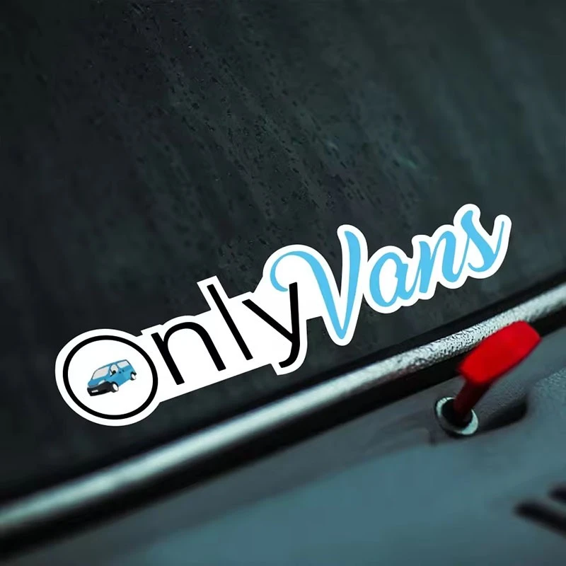 OnlyVans Funny Car Sticker For Van