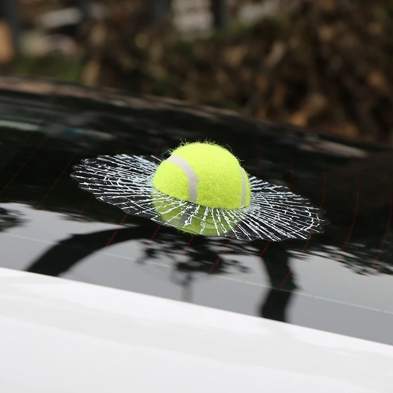 3D Broken Glass Car Sticker