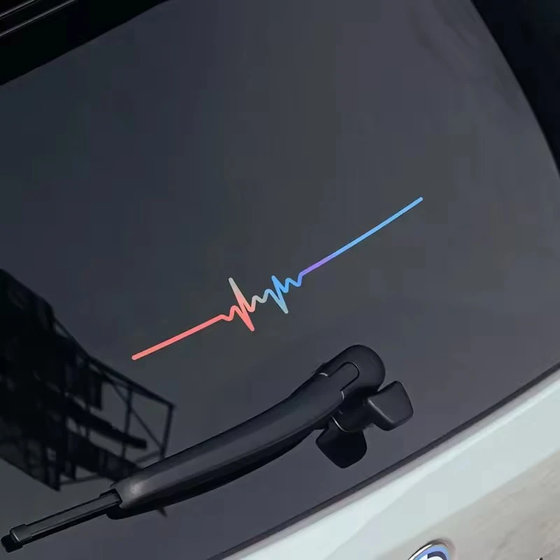 Naklejka na samochód z paskiem EKG