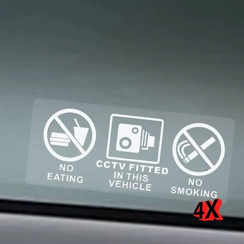 Jedzenie naklejki bez picia CCTV