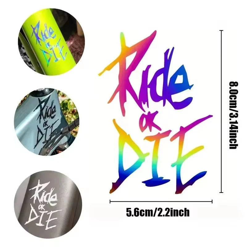 Ride Or Die Bike Frame Sticker