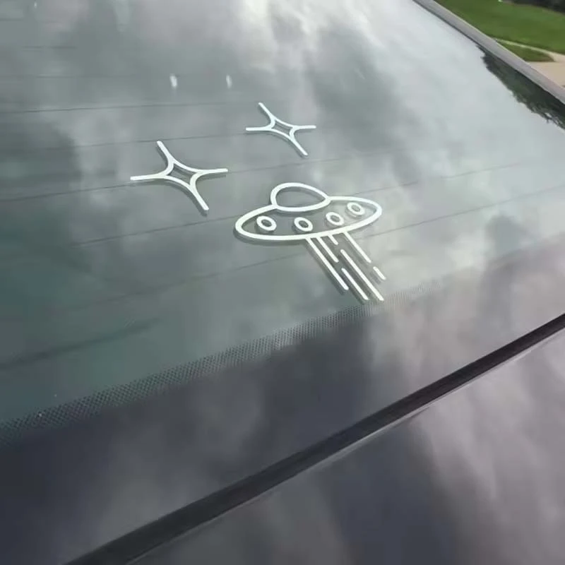 ET11361# UFO Space Alien Vinyl Decals