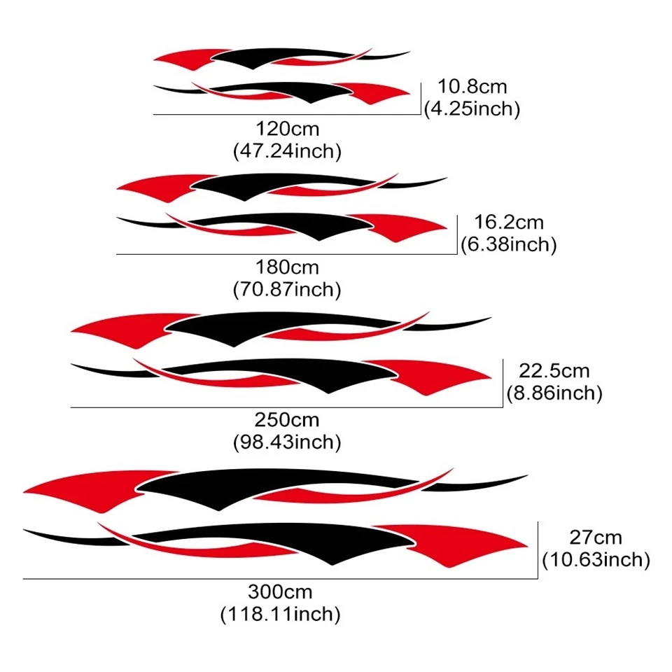 Stripe Decor Sticker Universal For Vehicle