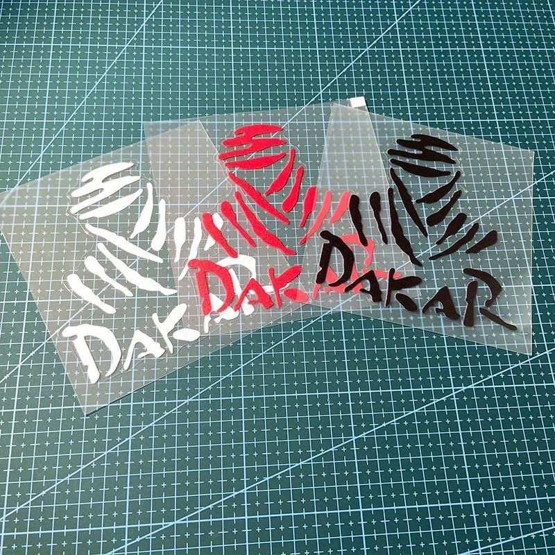 Dakar Desert Rally Motocross Laser Stickers high quality