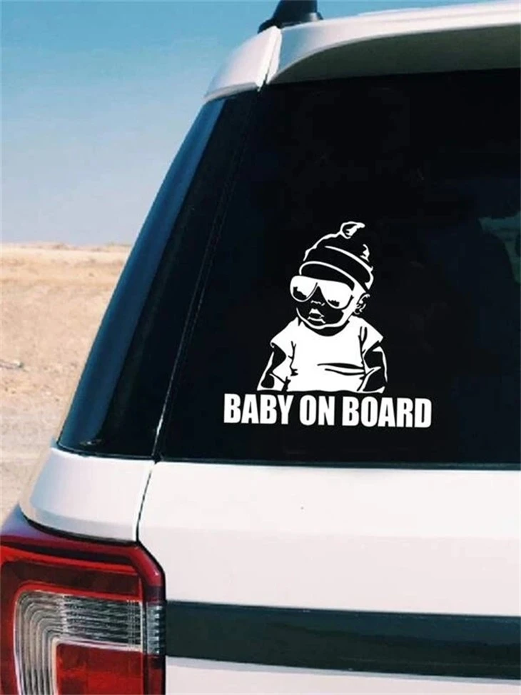 Naklejki winylowe na okno Baby On Board