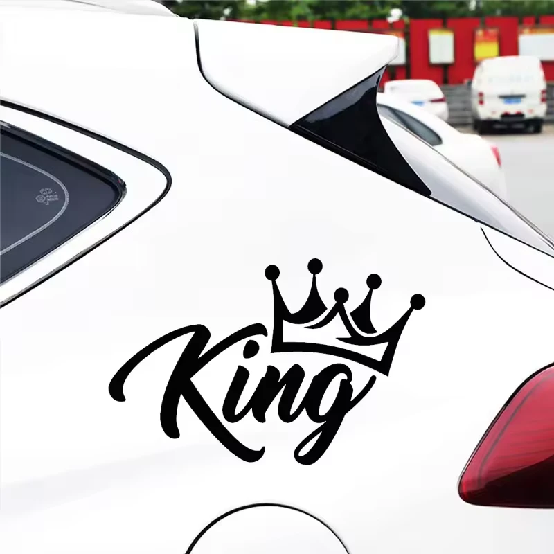 Kreatywna naklejka na samochód KING