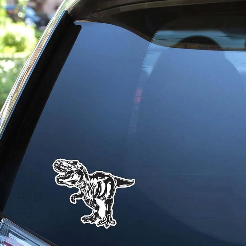 Samoprzylepna naklejka na okno z dinozaurem