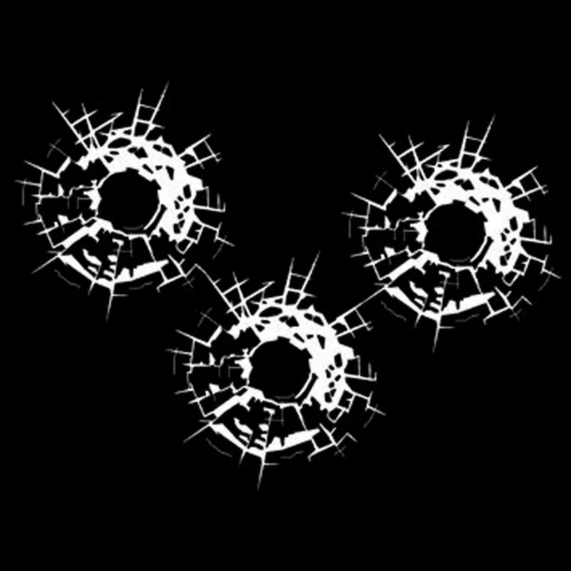 Bullet Hole Glass Art Decals High Quality best