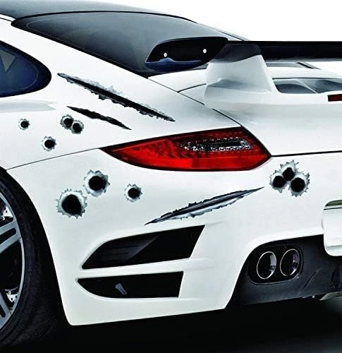 Bullet Holes Stickers Automotive Tattoo