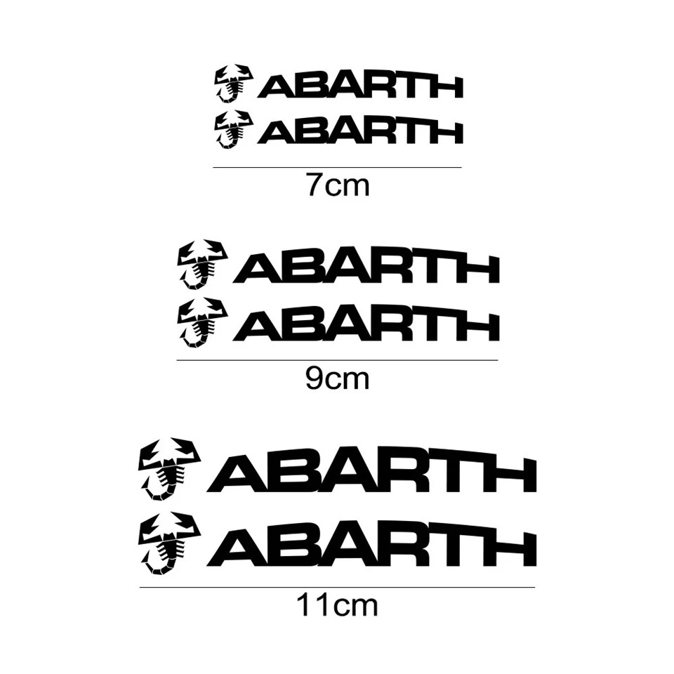 Car Brake Caliper Badge Tuning Sticker For Fiat high quality