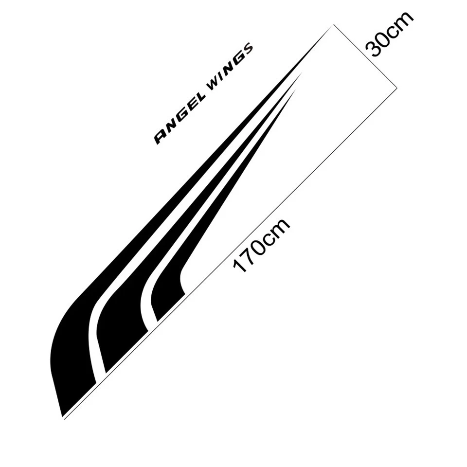 Car Door Angel Wing Vinyl Stickers For Turning high quality