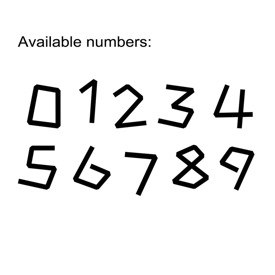 Car Stickers Customized Number Decor Decal price