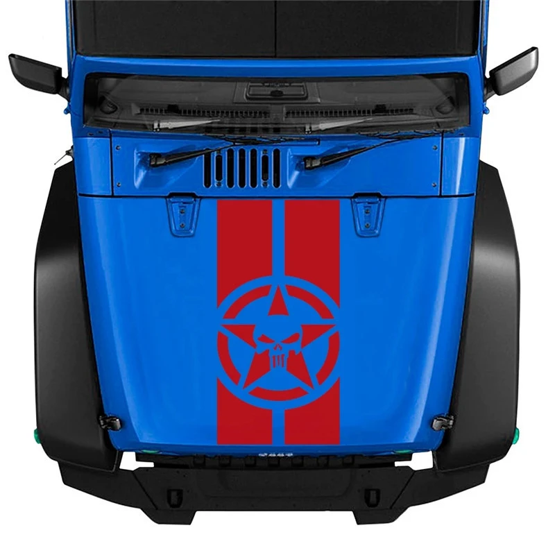 Naklejki na maskę silnika do pojazdu JEEP 4X4