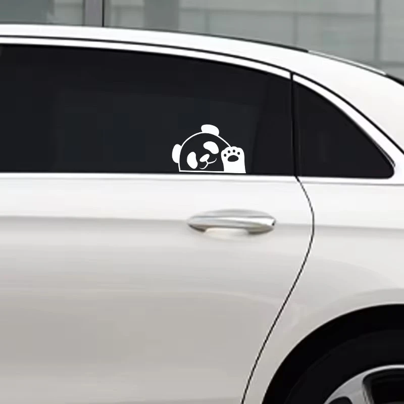 Funny Peeking Panda Car Stickers