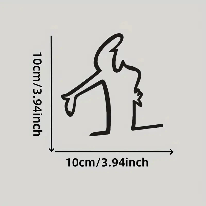 Creative Action Pose Vinyl Sticker high quality