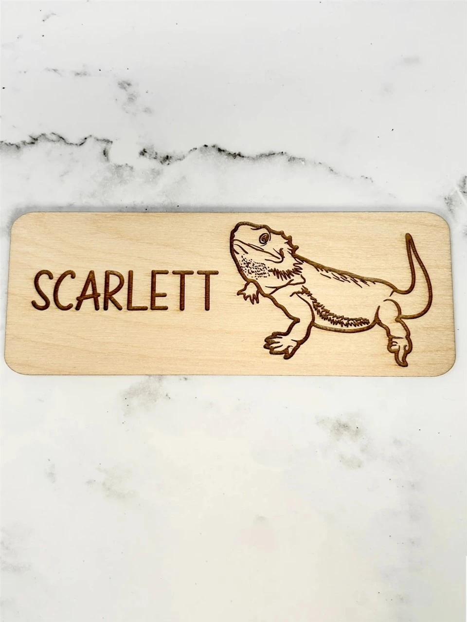 Custom Wooden Pet Tag With Name & Image factory