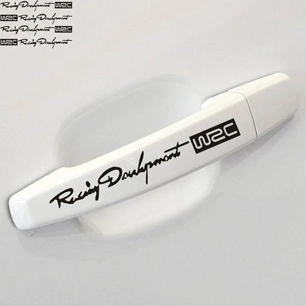 Car Handle Sticker Rally Development Letters