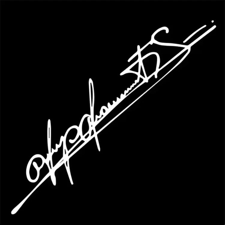 Art Signature Lamp Label