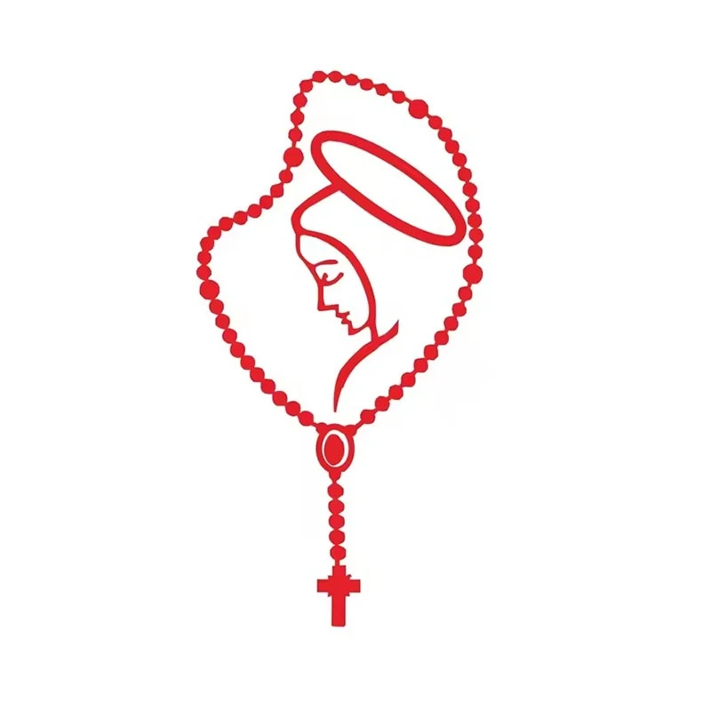 Decals Rosary Virgin Mary Fatima Sticker