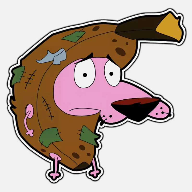 Cartoon Pink Prank Dog Decals