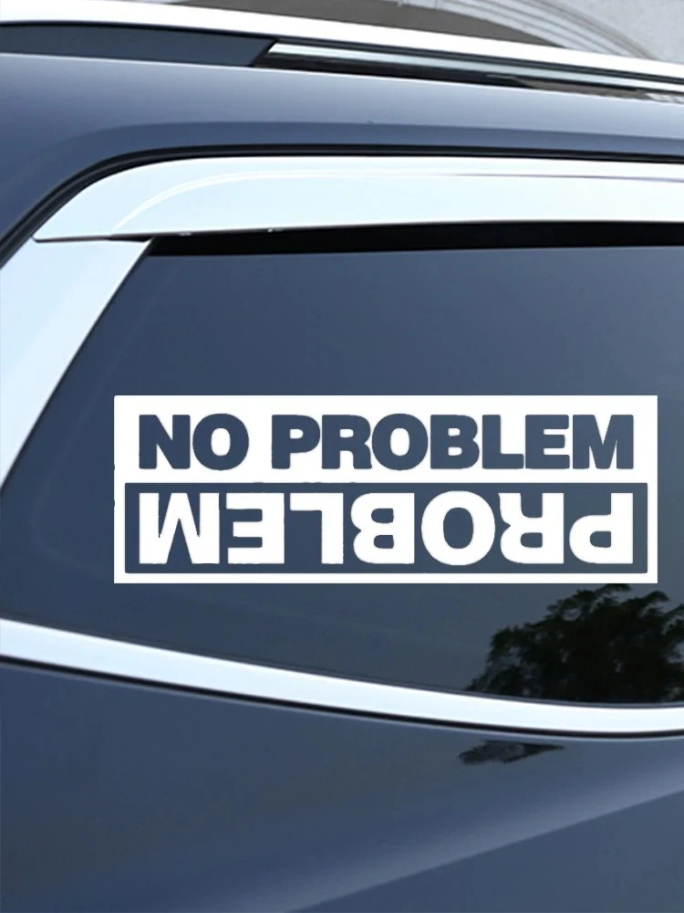 Die-Cut Vinyl Decal No Problem Car Sticker price
