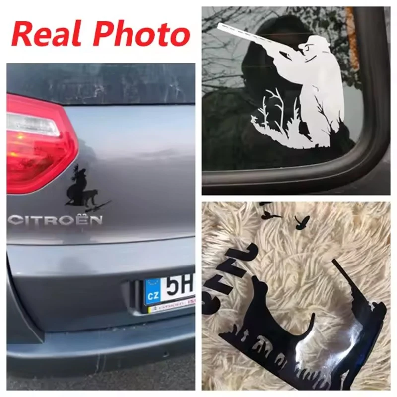Hunter And Animal Car Sticker