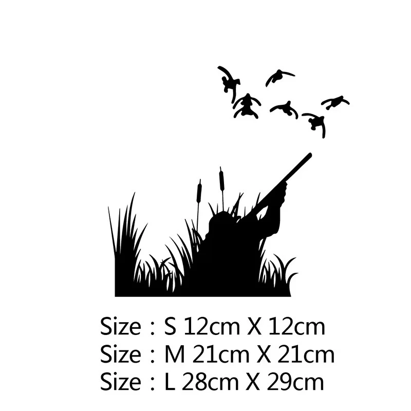 Hunter And Animal Car Sticker