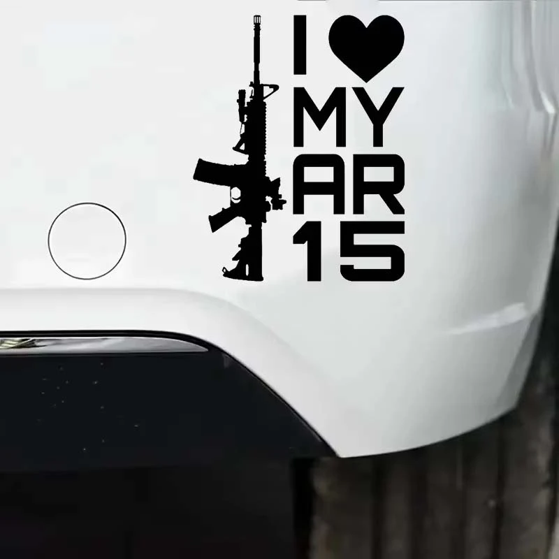 Uwielbiam AR -15 naklejka na samochód