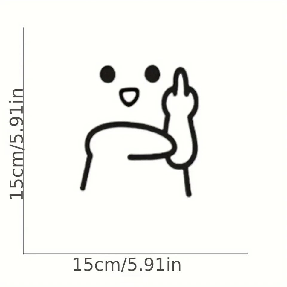 Zabawna i urocza naklejka na emoji
